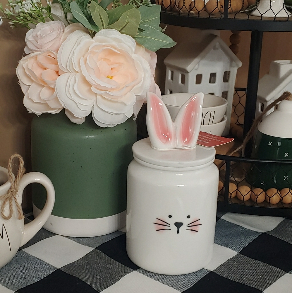AT HOME BUNNY CANISTER